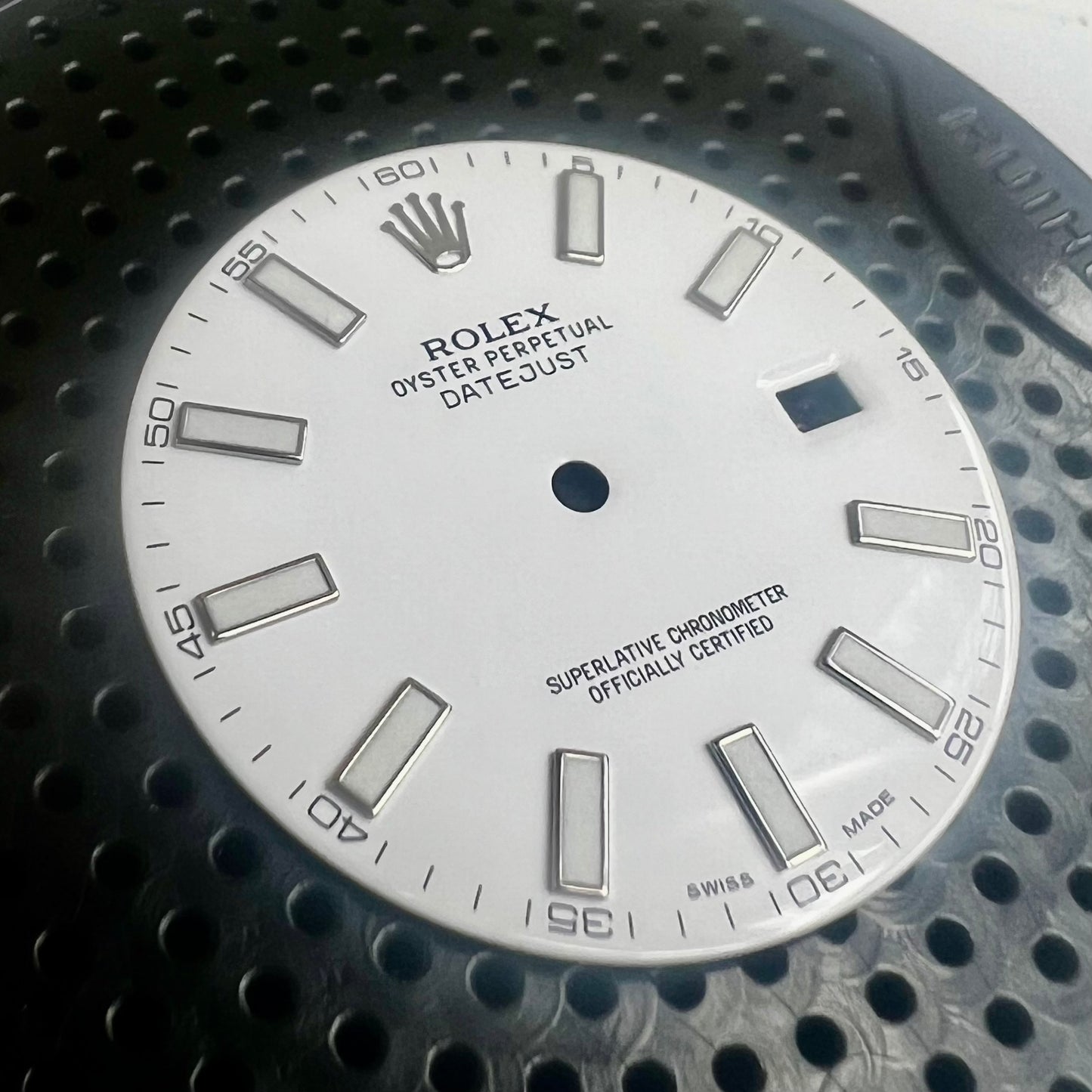 Genuine Rolex Datejust II White Luminova Sticks Dial