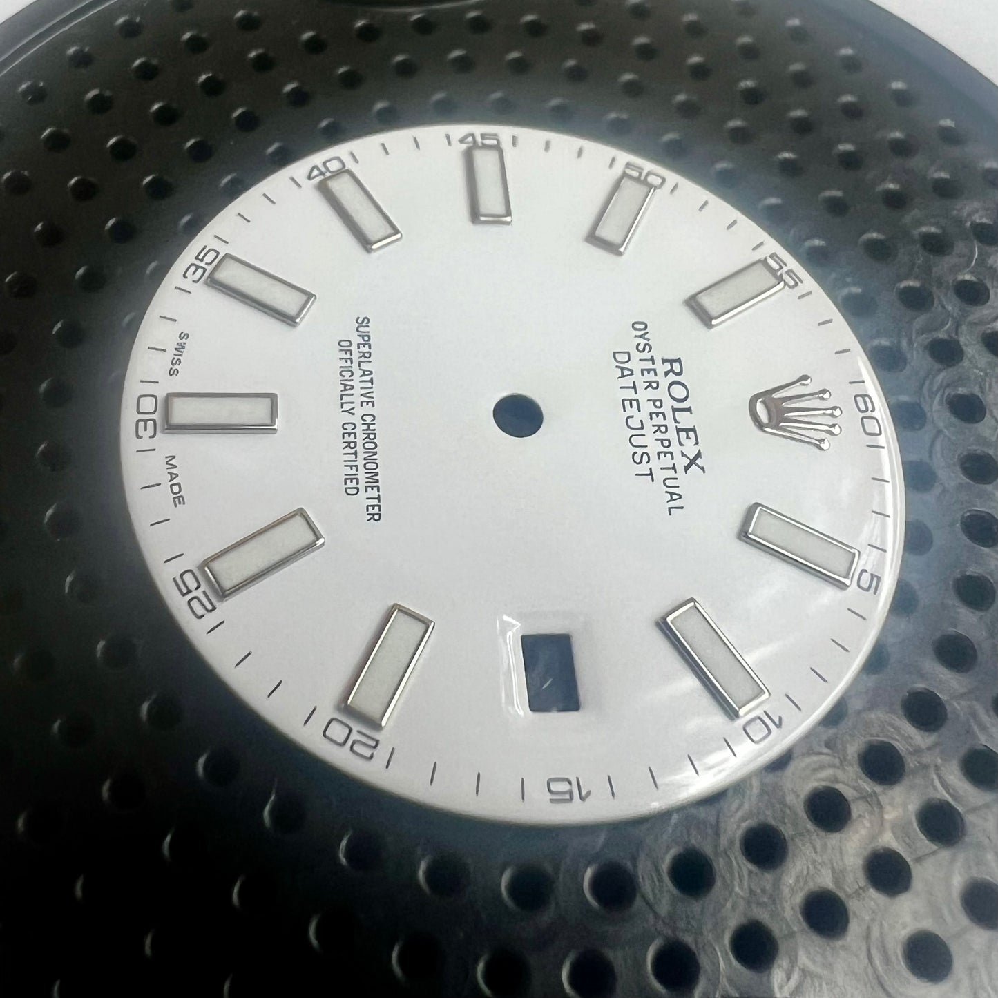 Genuine Rolex Datejust II White Luminova Sticks Dial
