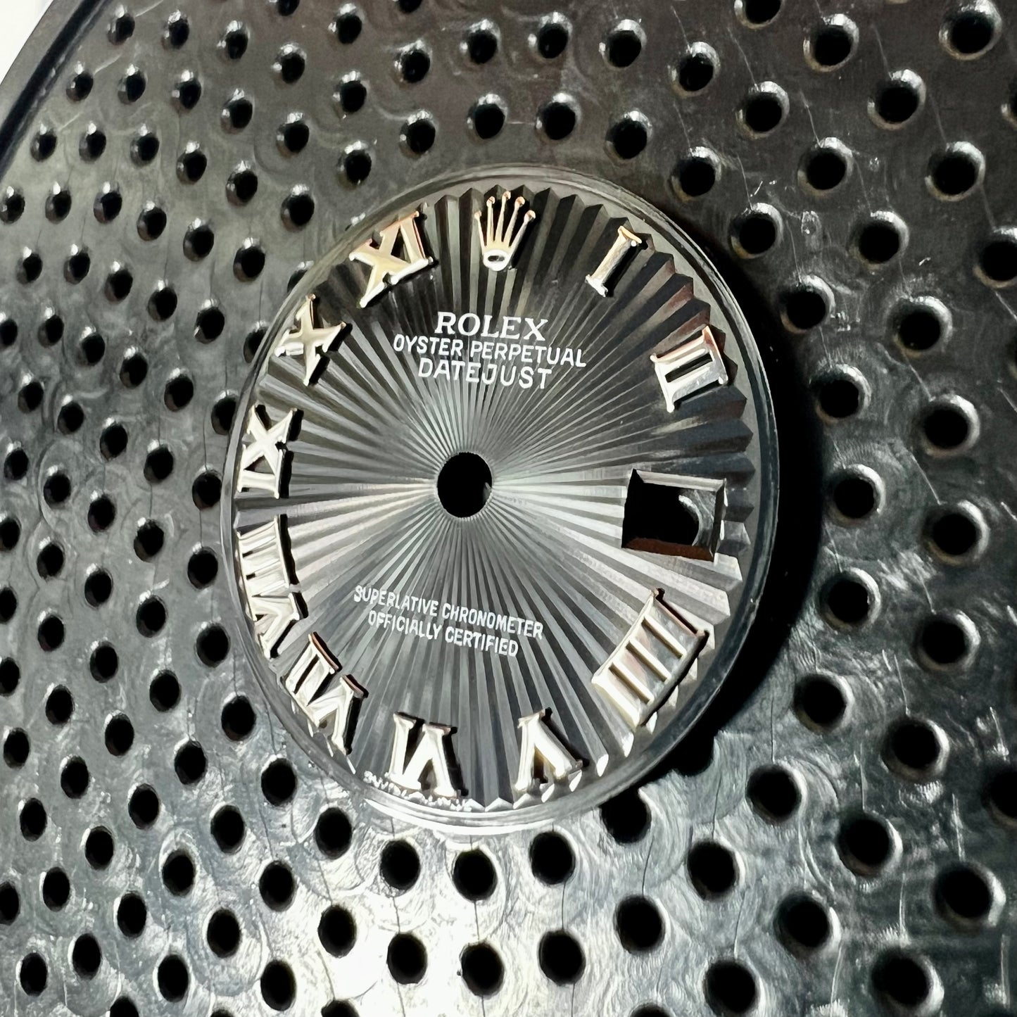 Genuine Rolex Datejust 26 Black Sunray Roman Dial (WG)