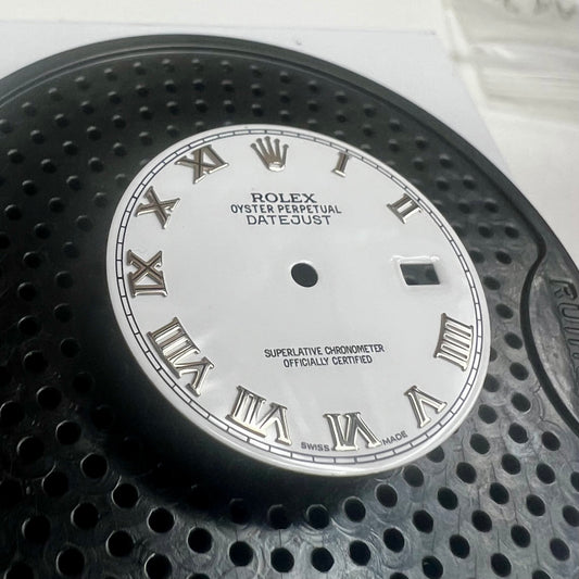 Genuine Rolex Datejust 36 White Enamel Roman Dial (WG)