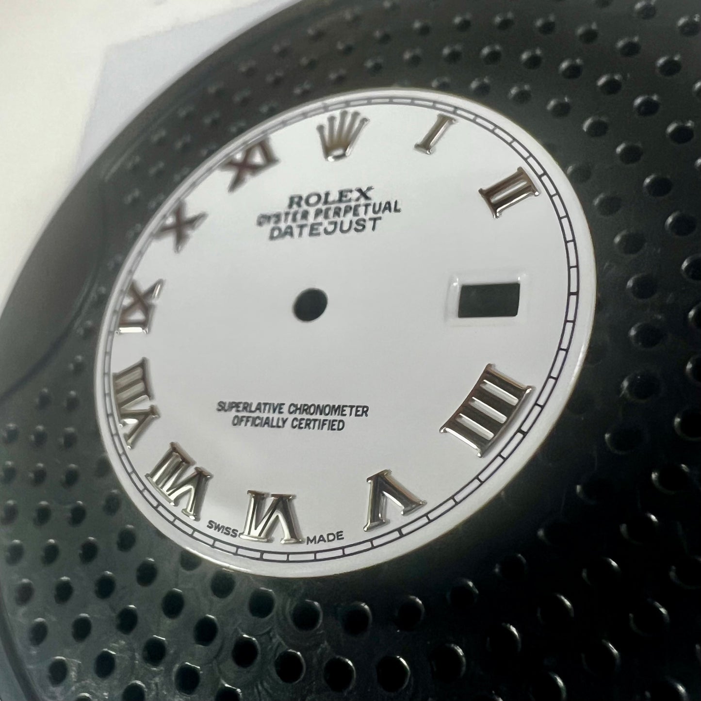 Genuine Rolex Datejust 36 White Enamel Roman Dial (WG)
