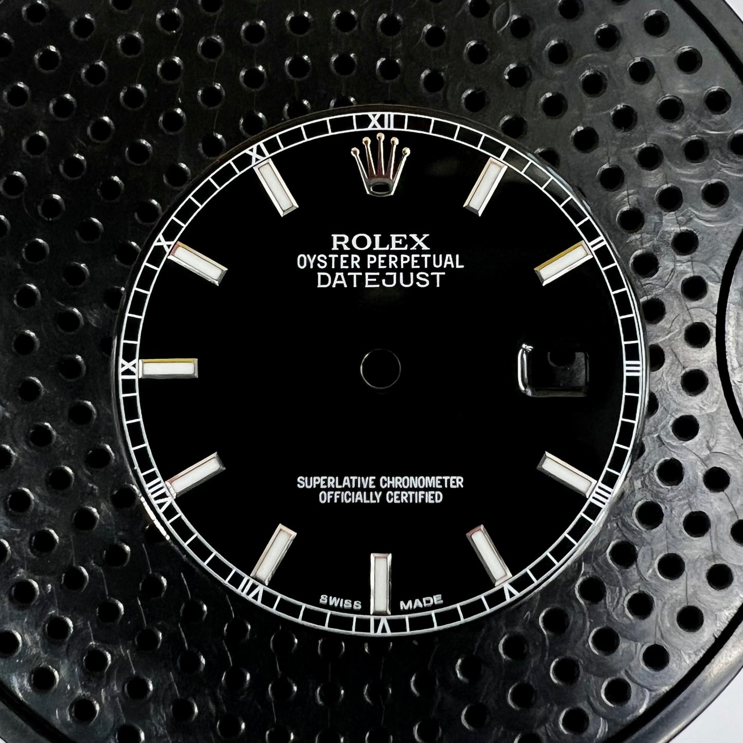 Genuine Rolex Datejust 36 Gloss Black Enamel Dial