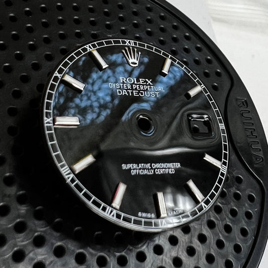 Genuine Rolex Datejust 36 Gloss Black Enamel Dial