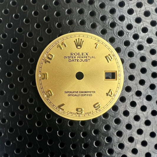 Genuine Rolex Datejust 26 Champagne Arabic Numeral Dial