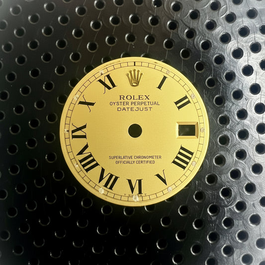 Genuine Rolex Datejust 26 Champagne Buckley Roman Dial
