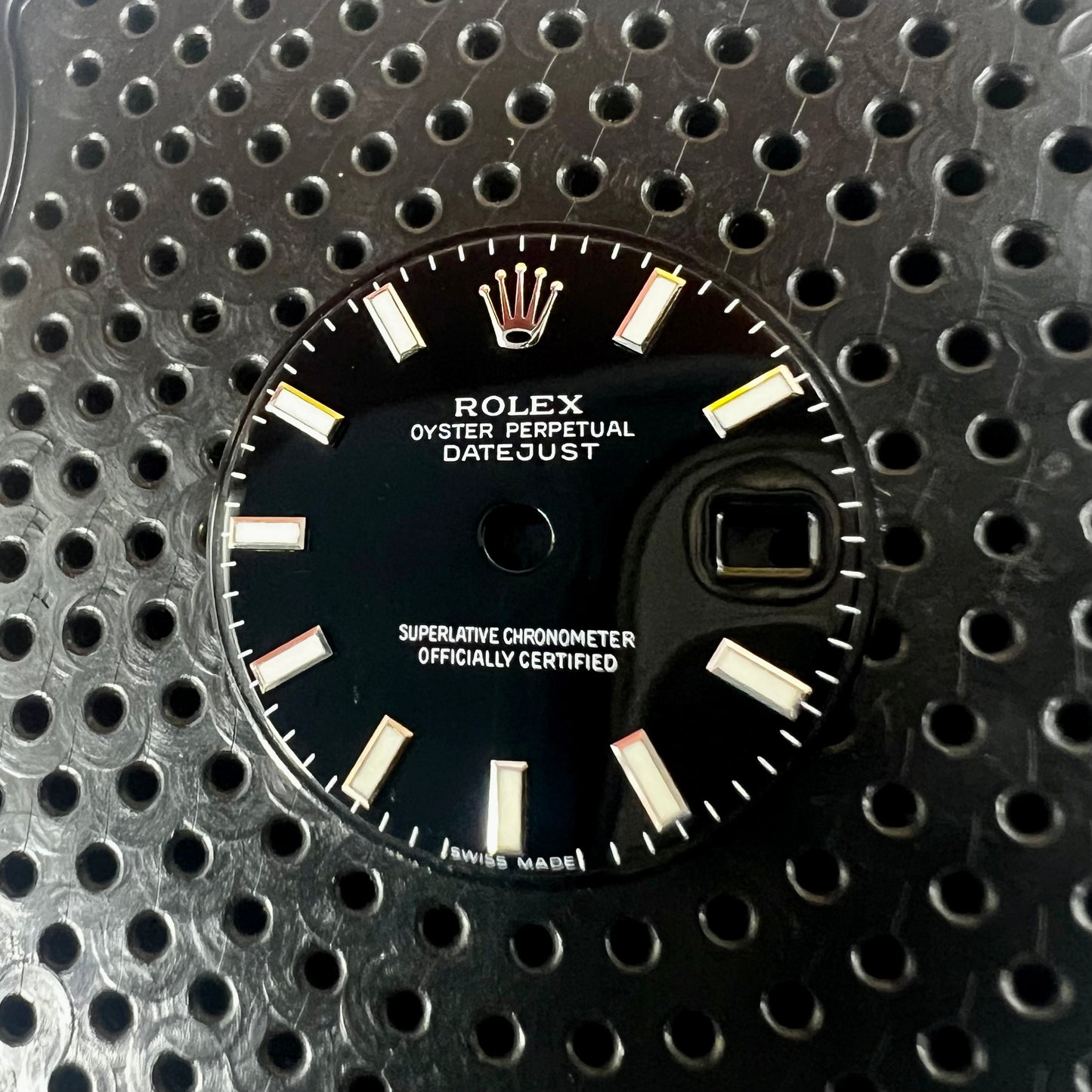 Genuine Rolex Datejust 26 Gloss Black Enamel Dial