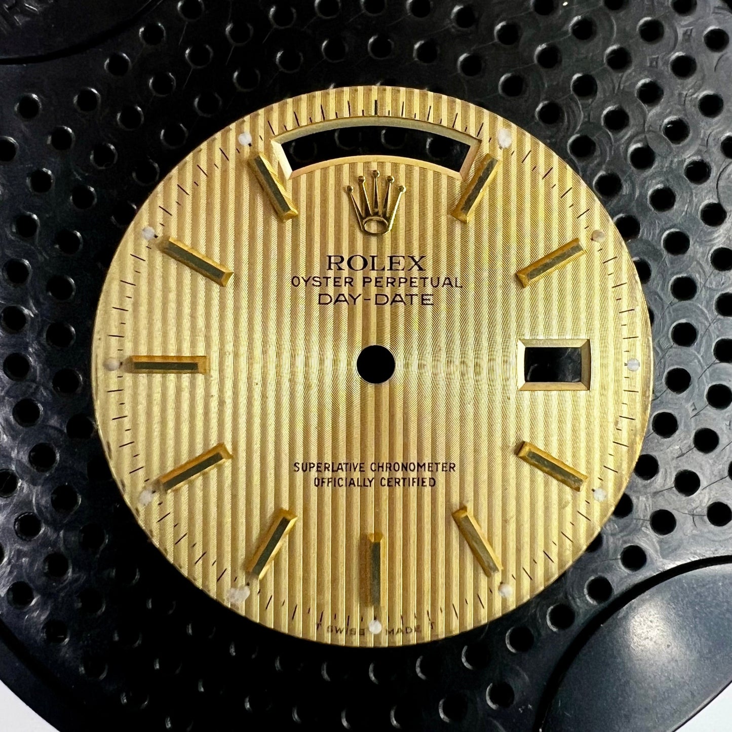 Authentic Rolex 18038 (Day-Date) Tapestry Champagne Dial