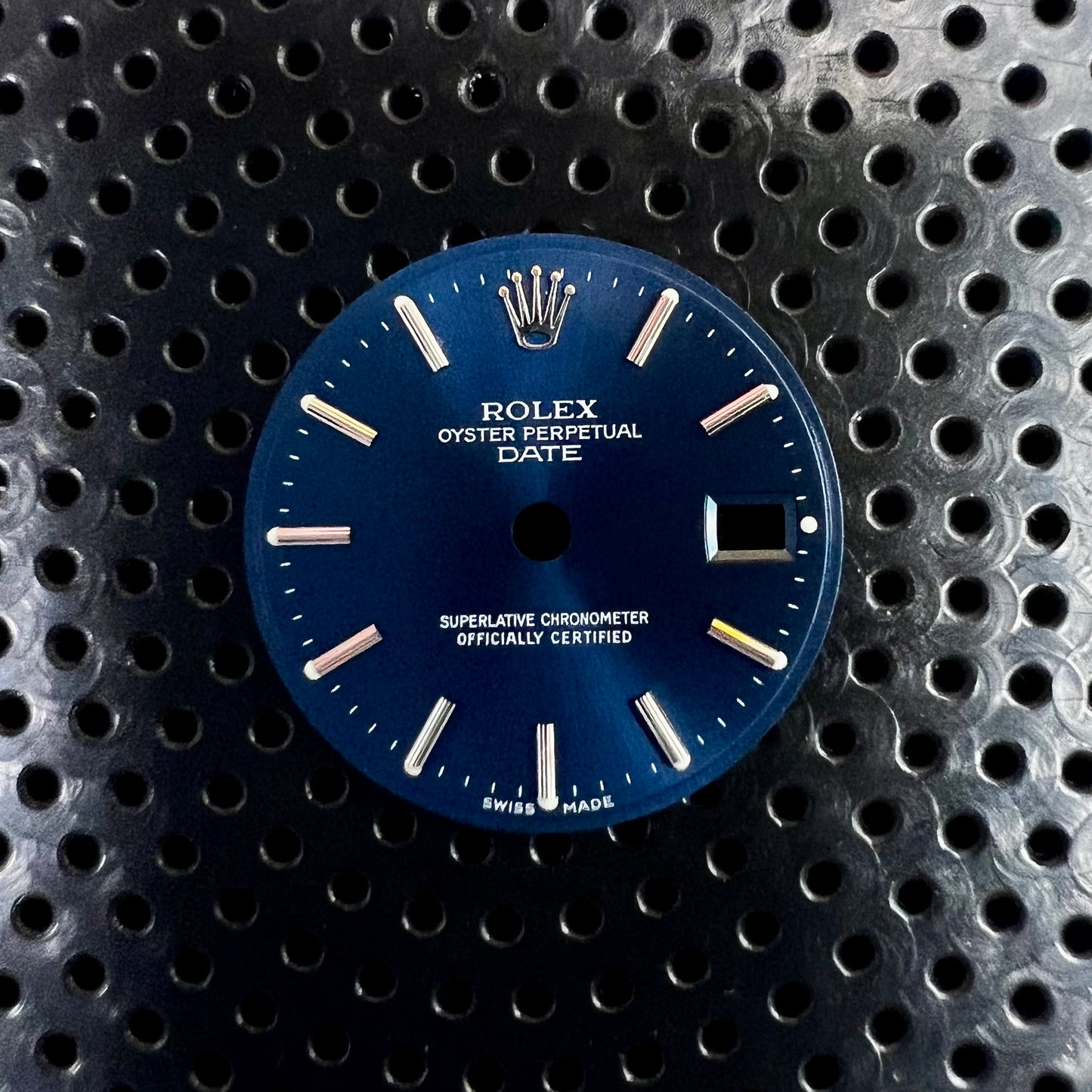 Genuine Rolex Ladies 26mm Date Blue Dial with Stick Markers