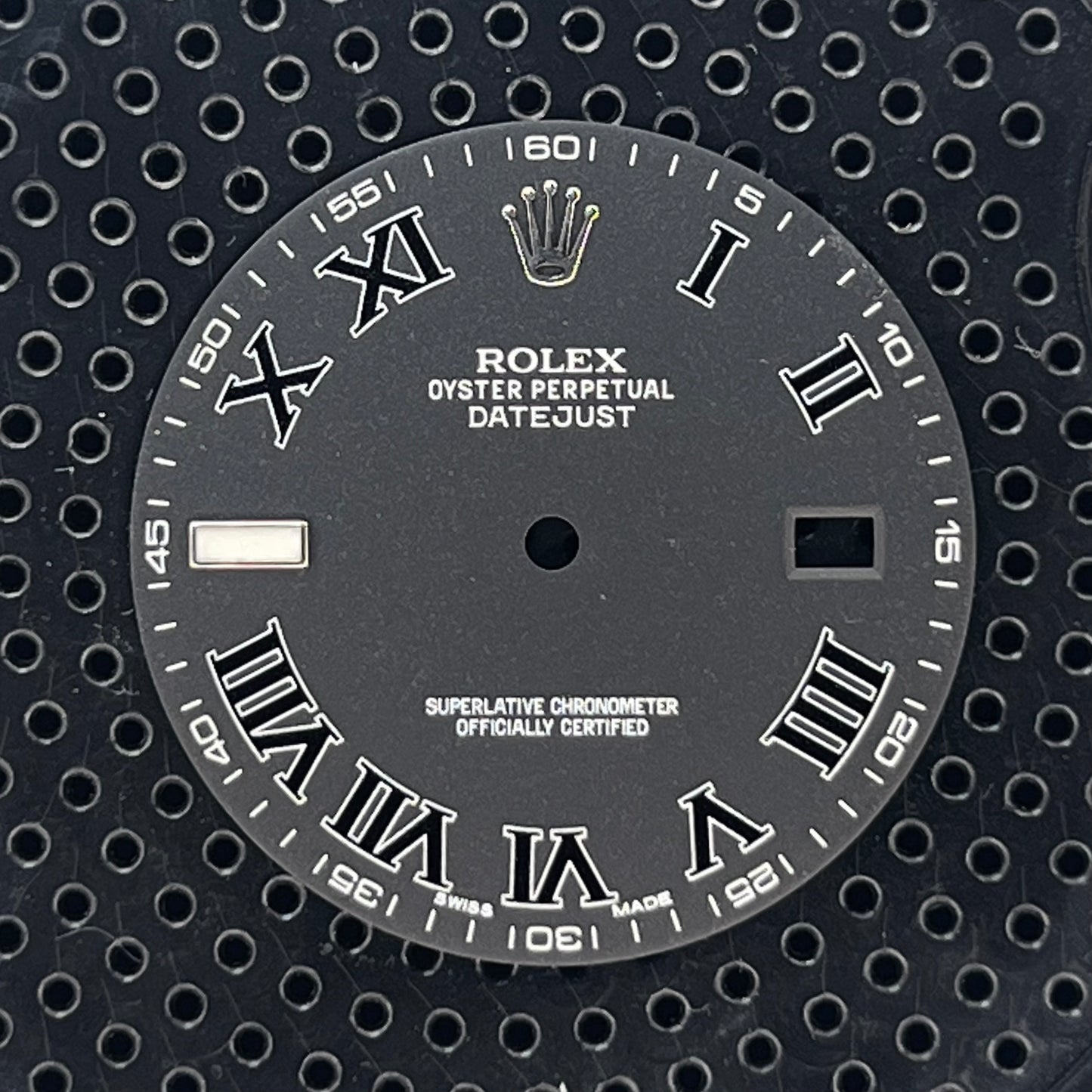 Genuine Rolex Datejust II Matte Black with Roman Numerals