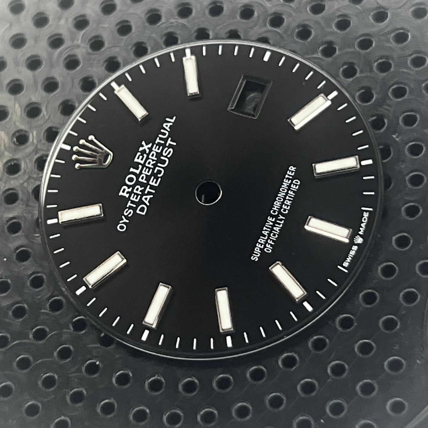 Genuine Rolex Datejust 36 (new model) Black Luminova Stick Dial