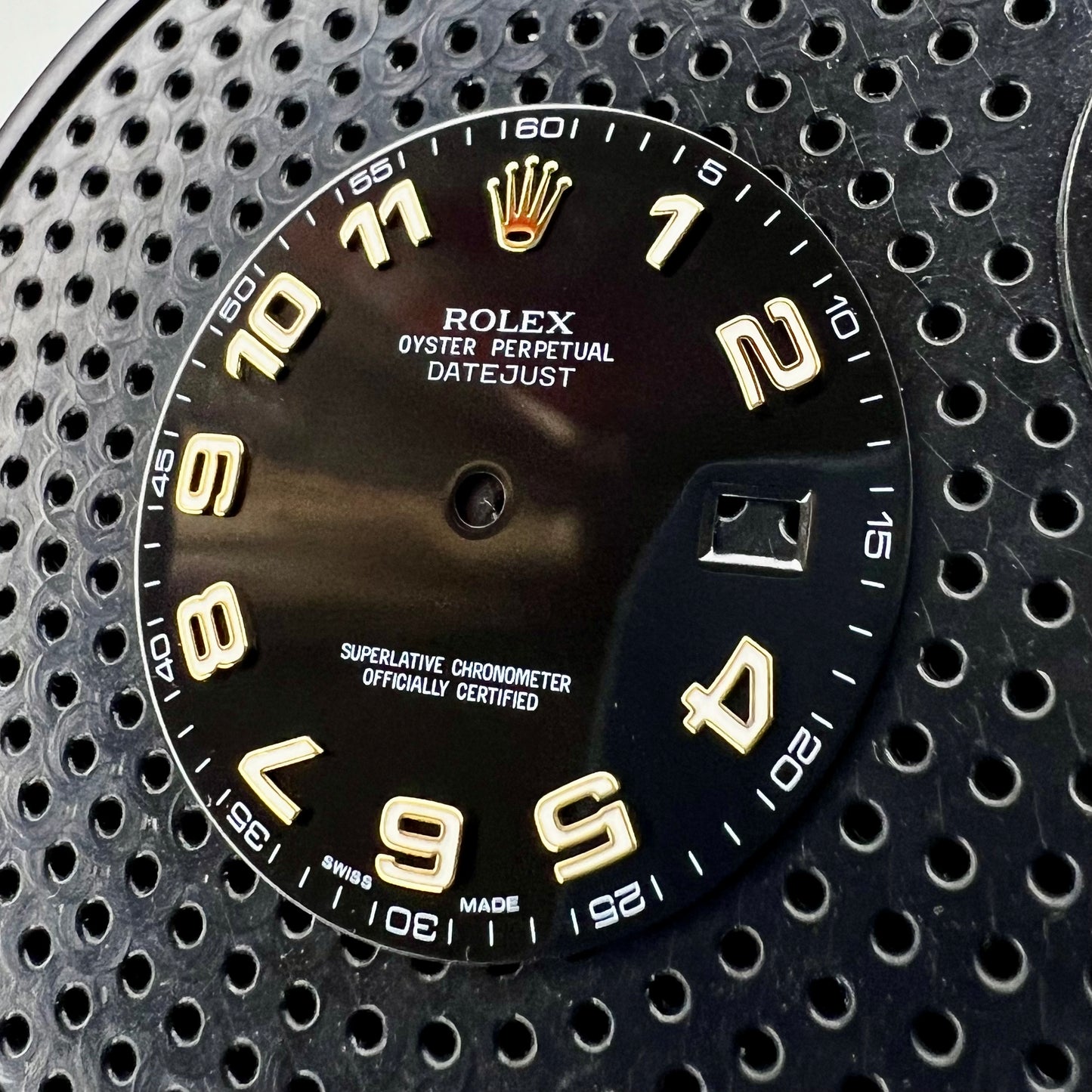 Genuine Rolex Datejust II Gloss Black Arabic Dial