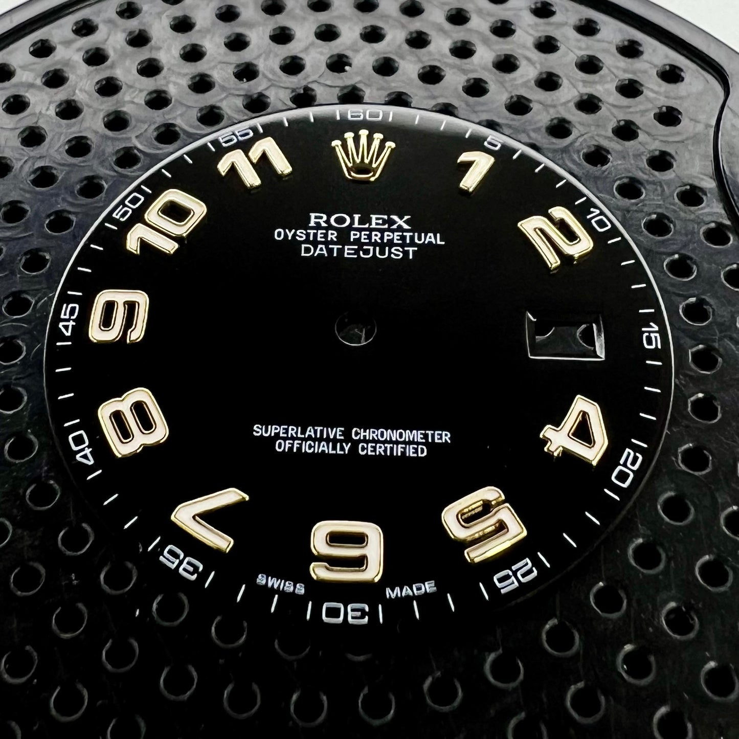 Genuine Rolex Datejust II Gloss Black Arabic Dial