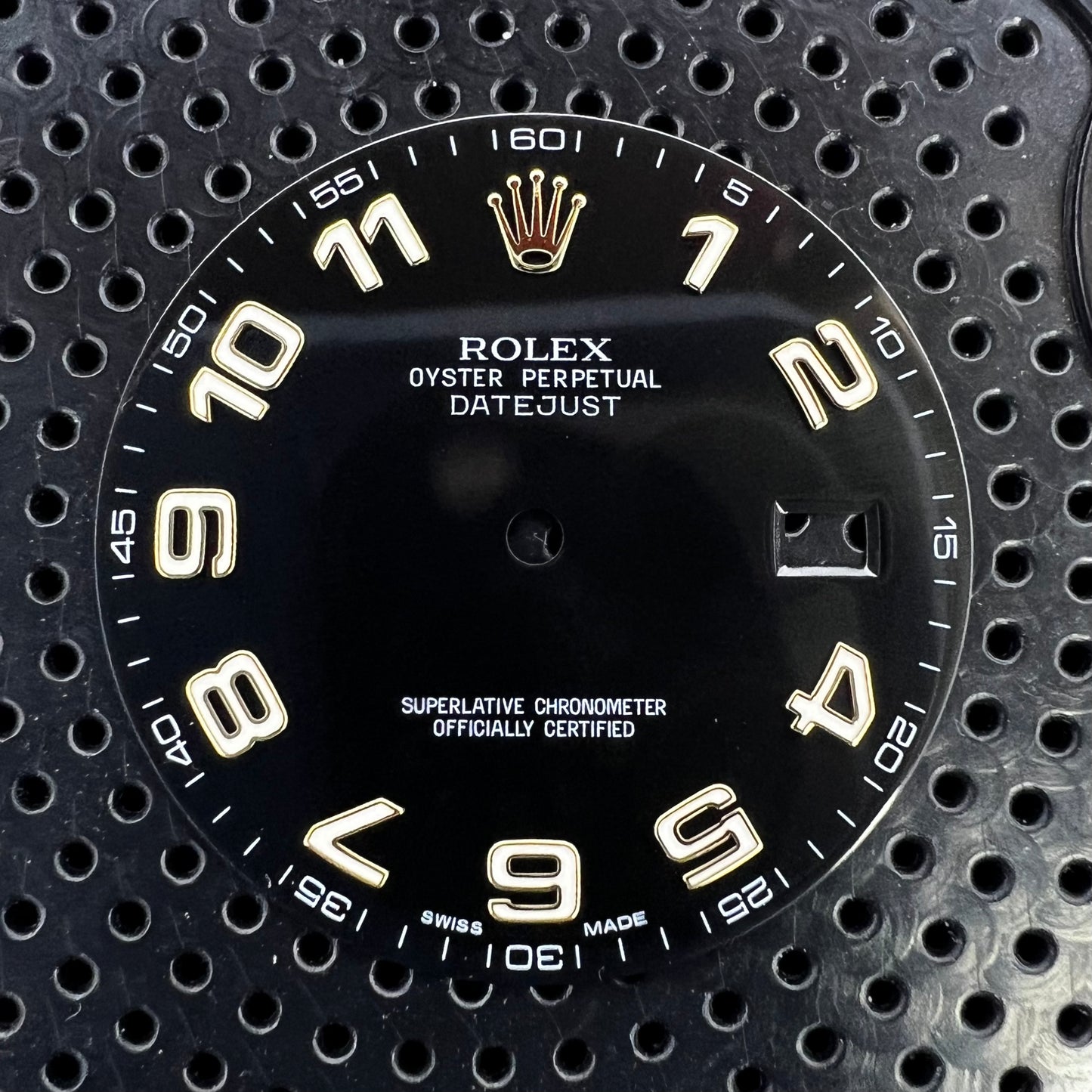 Genuine Rolex Datejust II Gloss Black Arabic Dial