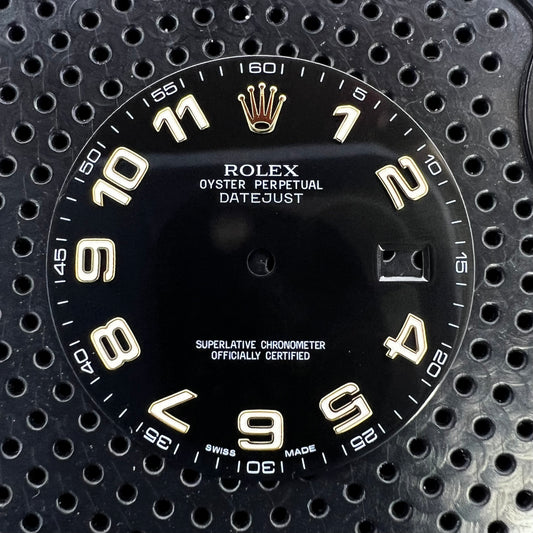Genuine Rolex Datejust II Gloss Black Arabic Dial