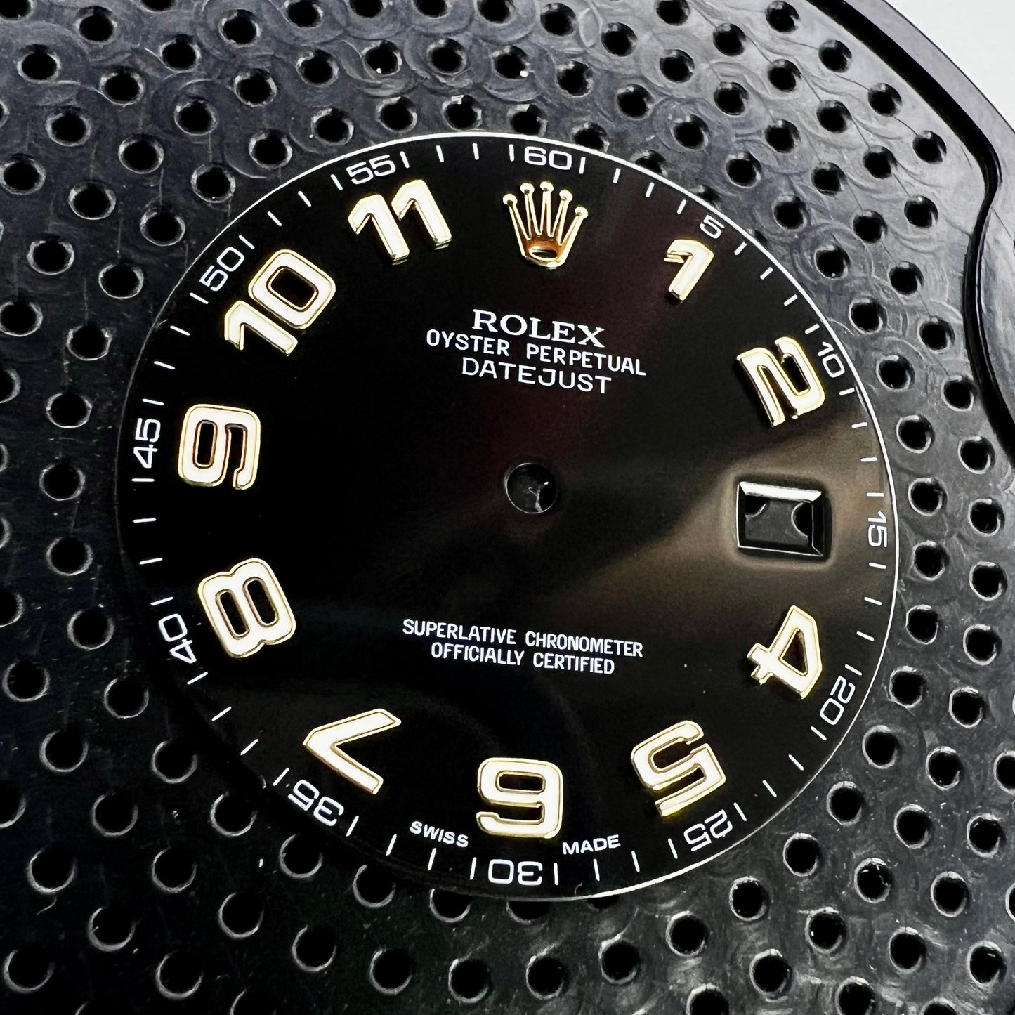Genuine Rolex Datejust II Gloss Black Arabic Dial