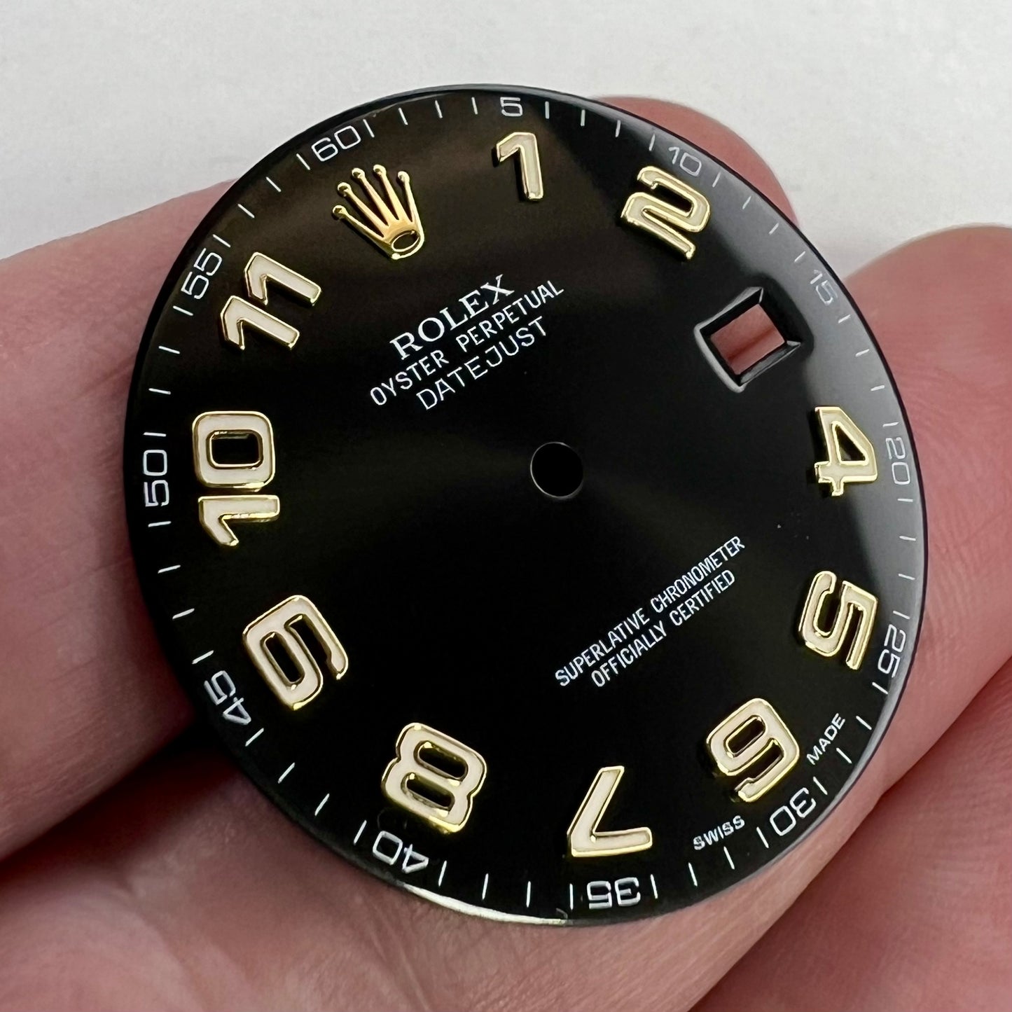 Genuine Rolex Datejust II Gloss Black Arabic Dial
