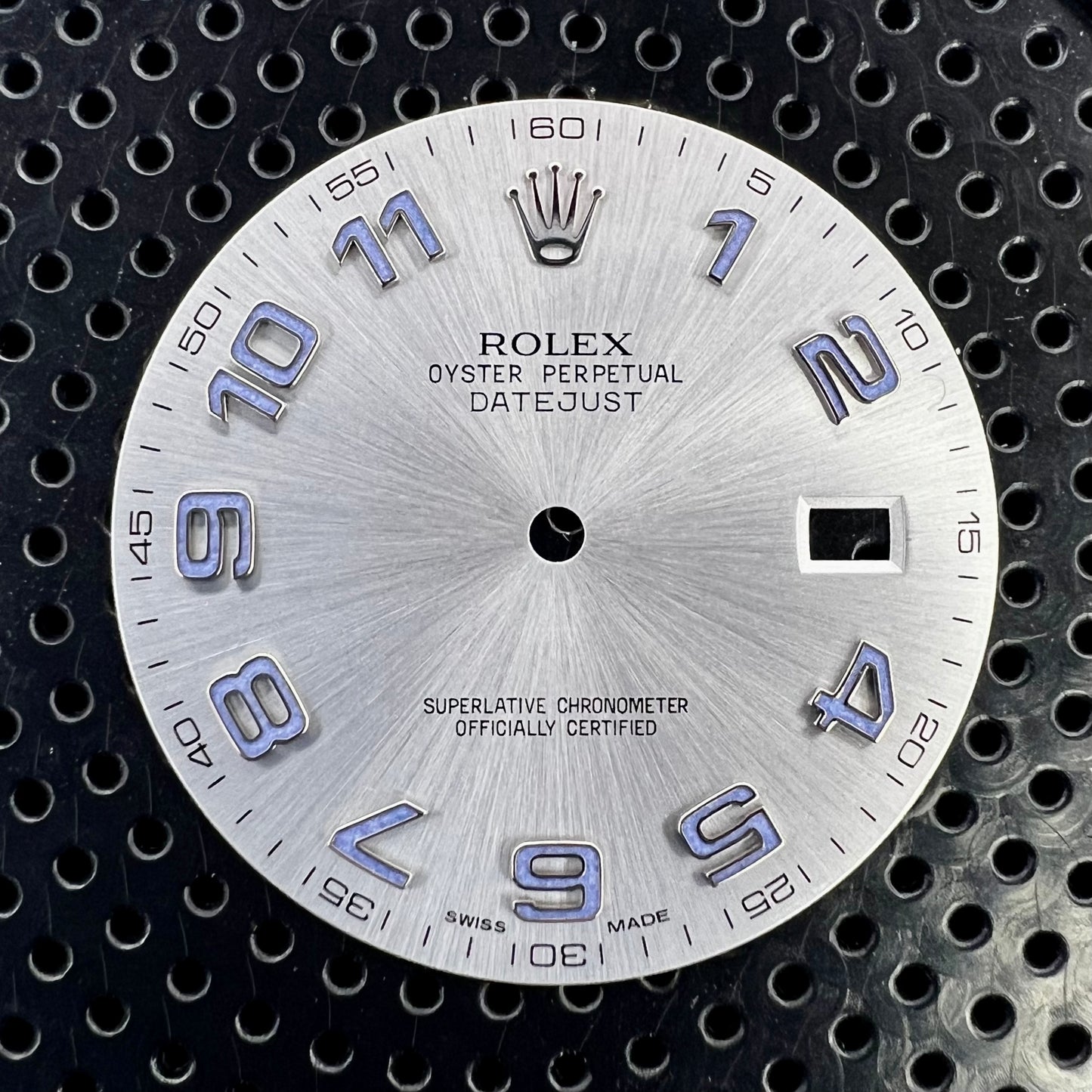 Genuine Rolex Datejust II Silver Blue Arabic Dial