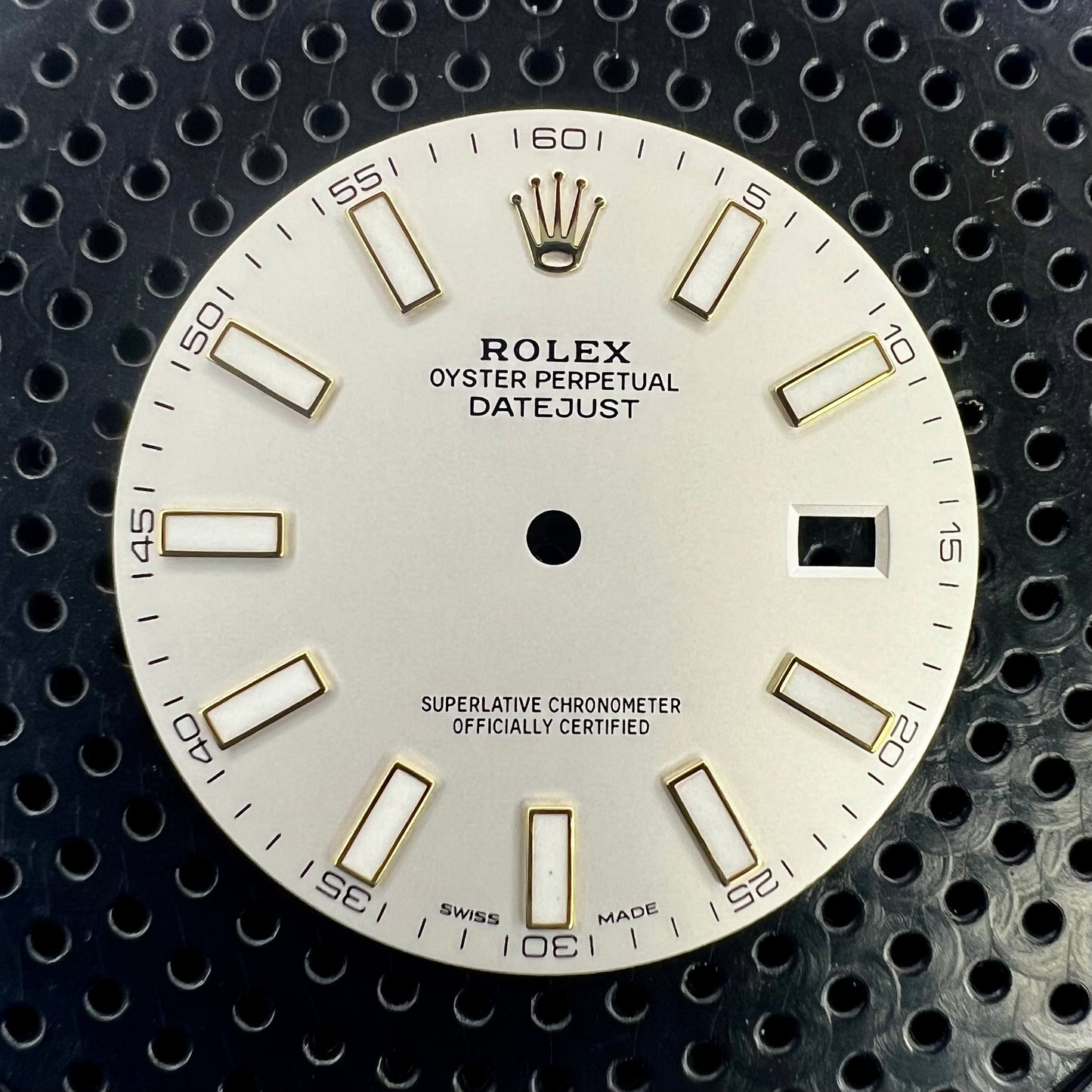 Genuine Rolex Datejust II Semi-Gloss Silver with Luminova Sticks Dial