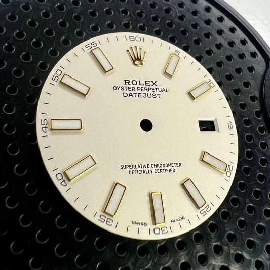 Genuine Rolex Datejust II Semi-Gloss Silver with Luminova Sticks Dial