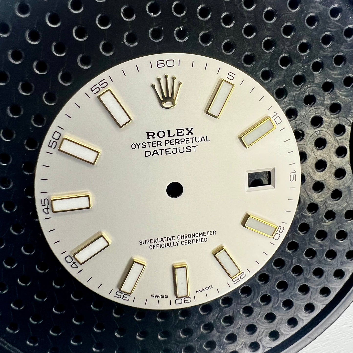 Genuine Rolex Datejust II Semi-Gloss Silver with Luminova Sticks Dial