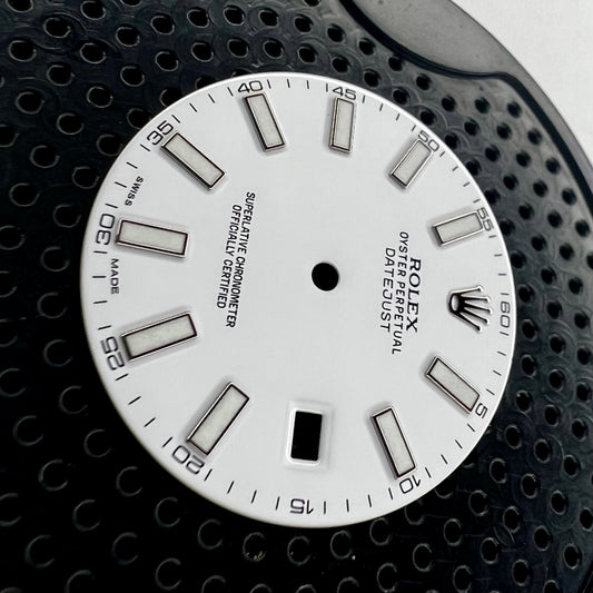 Rolex Datejust II White Dial (right side view)