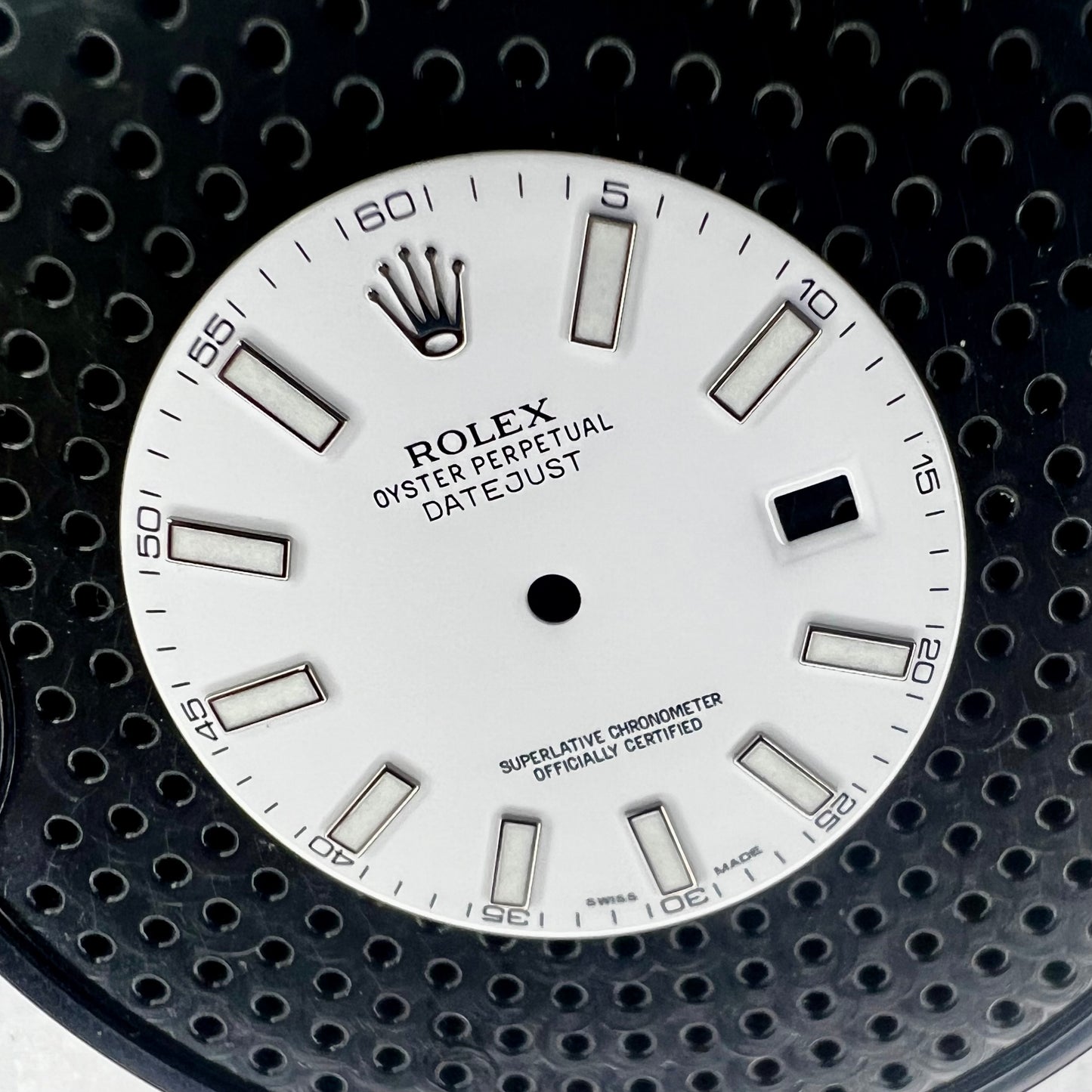 Rolex Datejust II White Dial (top side view)