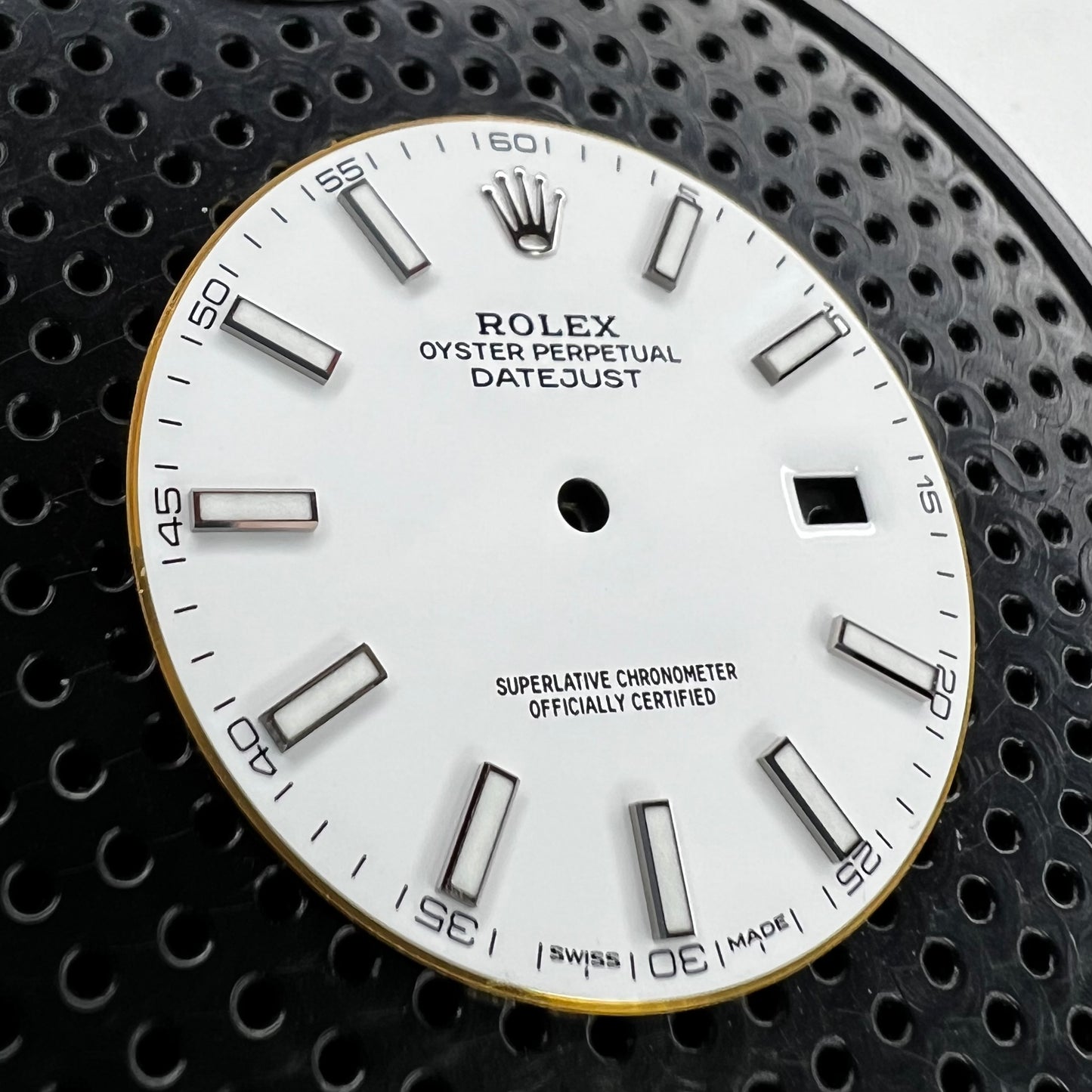 Genuine Rolex Datejust 41 White Dial with Chromalight Stick Hour Markers