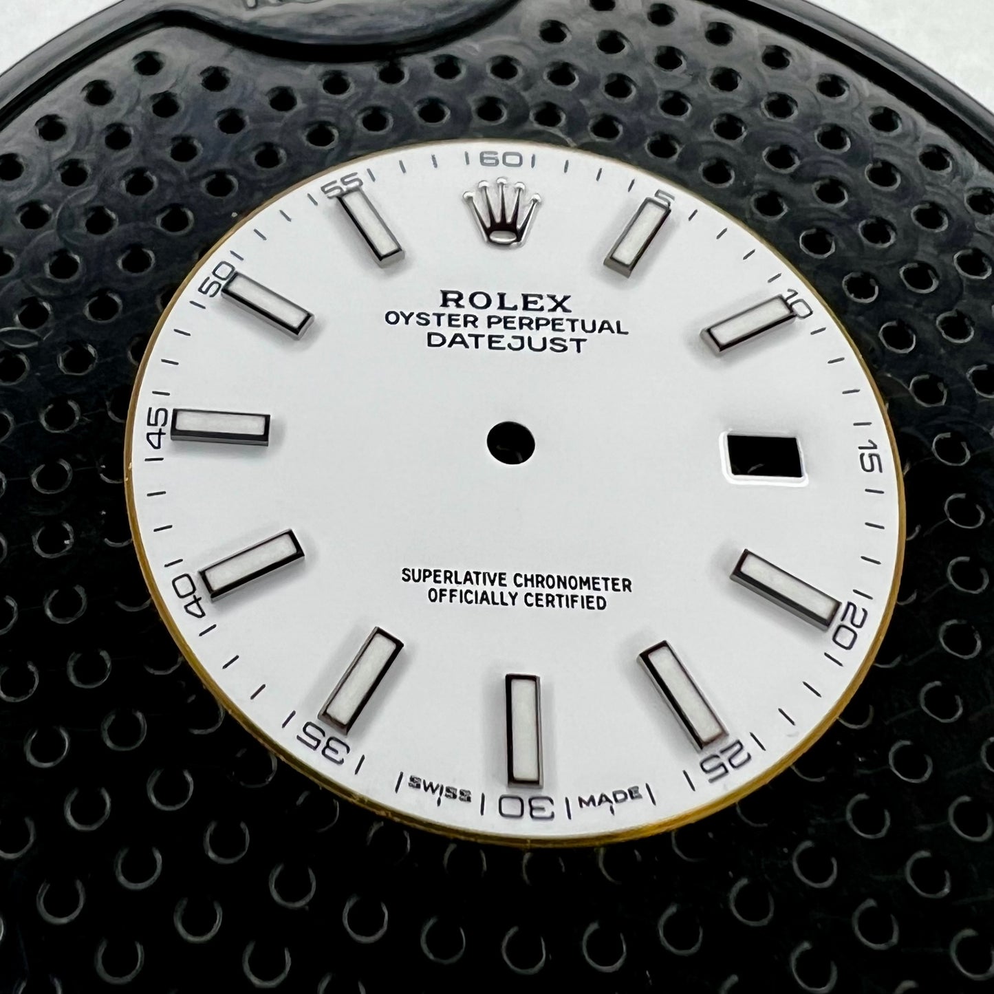 Genuine Rolex Datejust 41 White Dial with Chromalight Stick Hour Markers