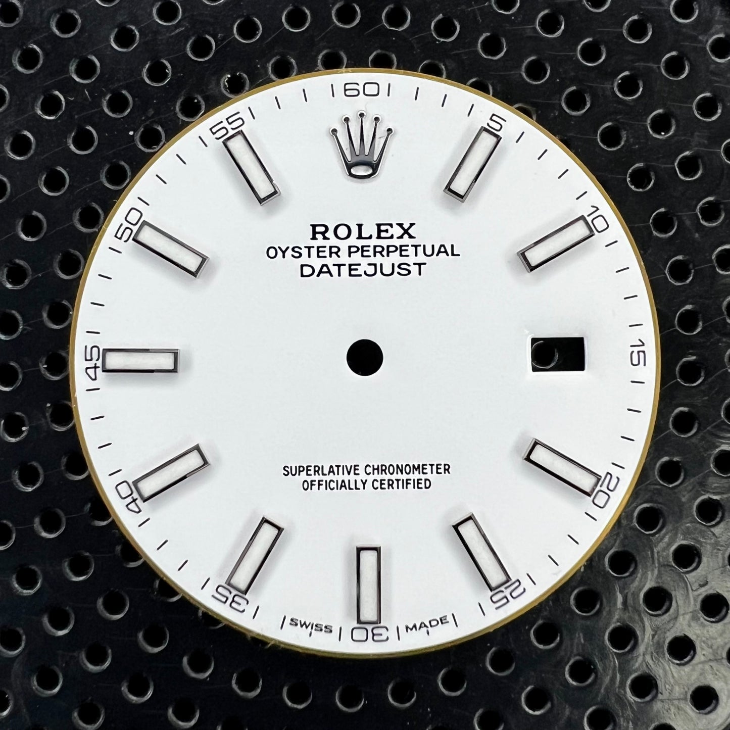 Genuine Rolex Datejust 41 White Dial with Chromalight Stick Hour Markers