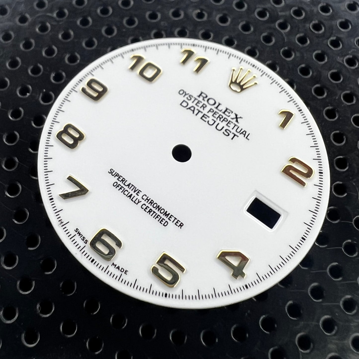 Genuine Rolex Datejust 36 Gloss White Arabic Numeral Dial