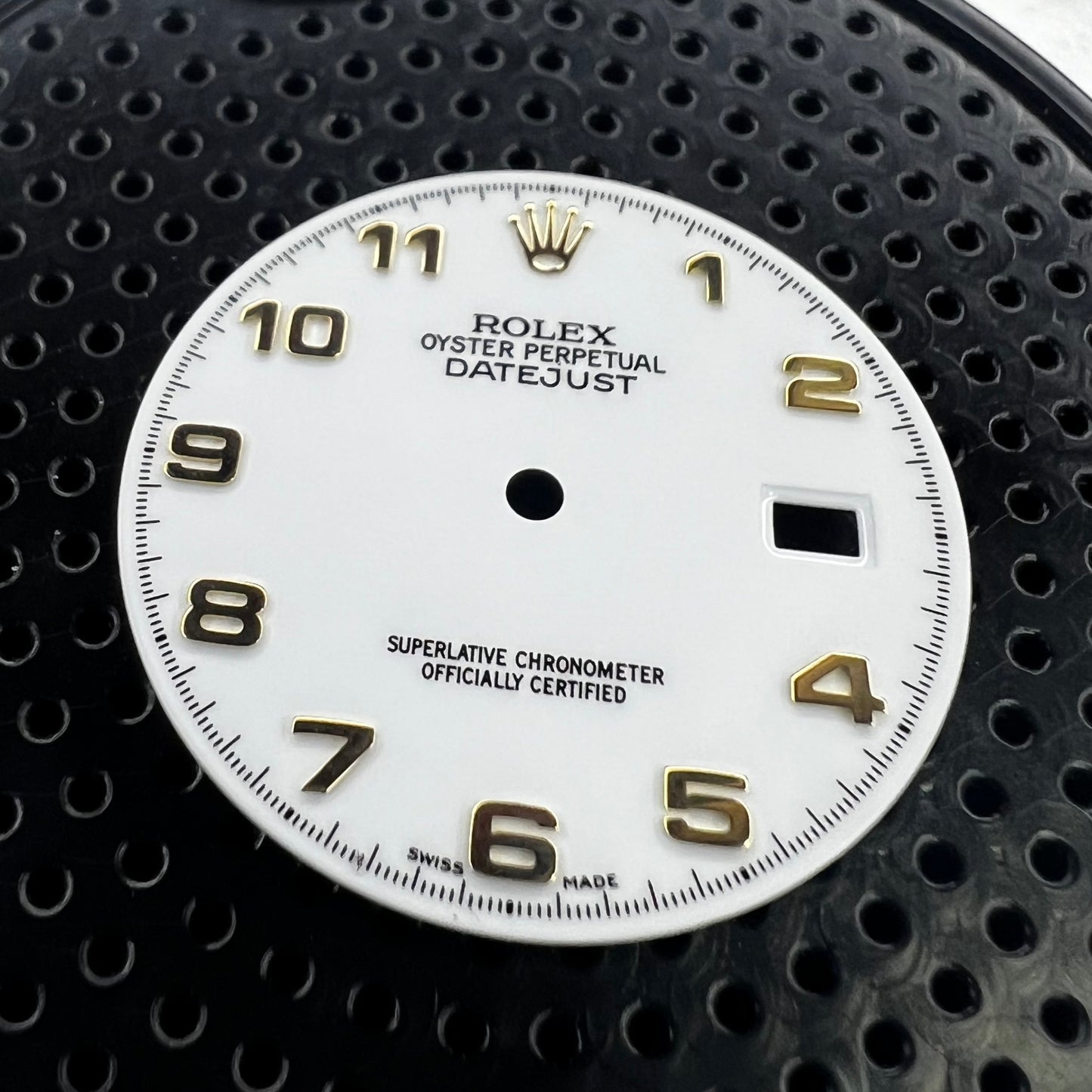 Genuine Rolex Datejust 36 Gloss White Arabic Numeral Dial