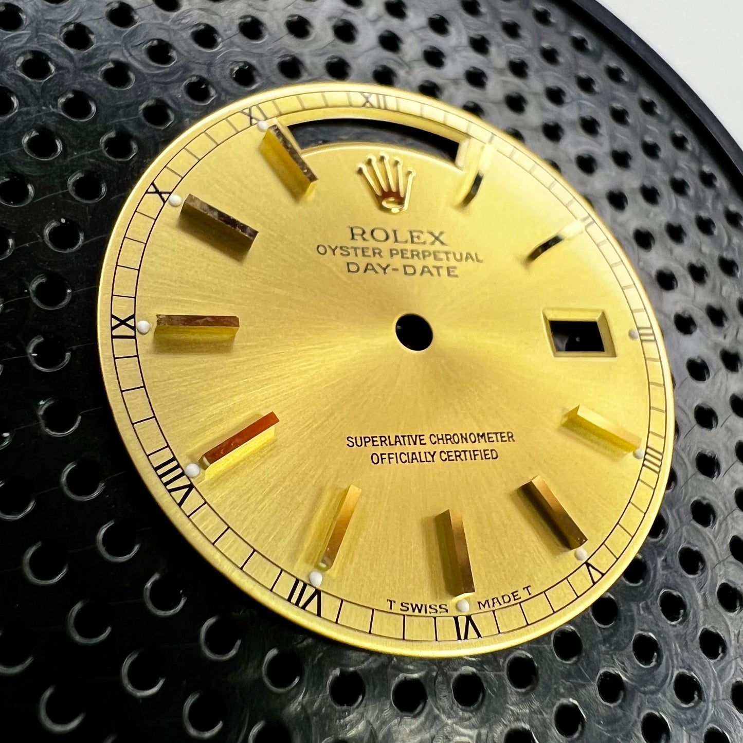 Rolex Day-Date 36 Champagne Dial (left side view)