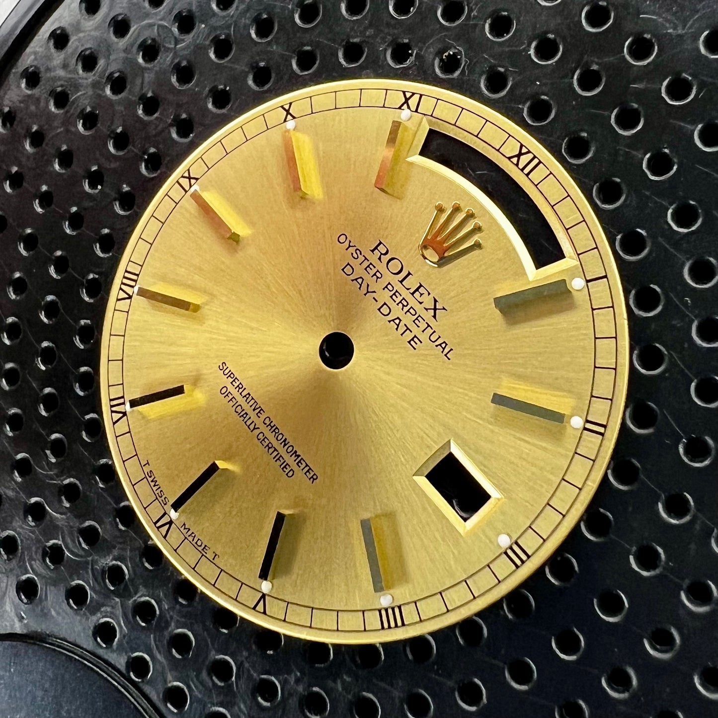 Rolex Day-Date 36 Champagne Dial (top view)