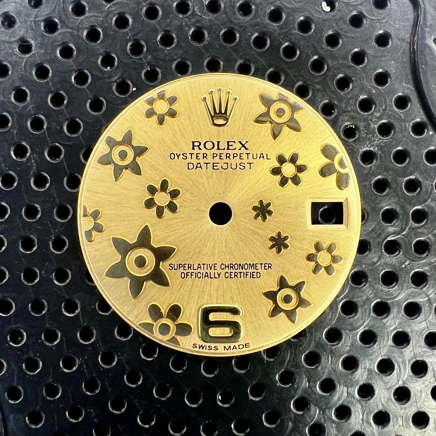 Genuine Rolex Datejust 31 Gold Flower Dial