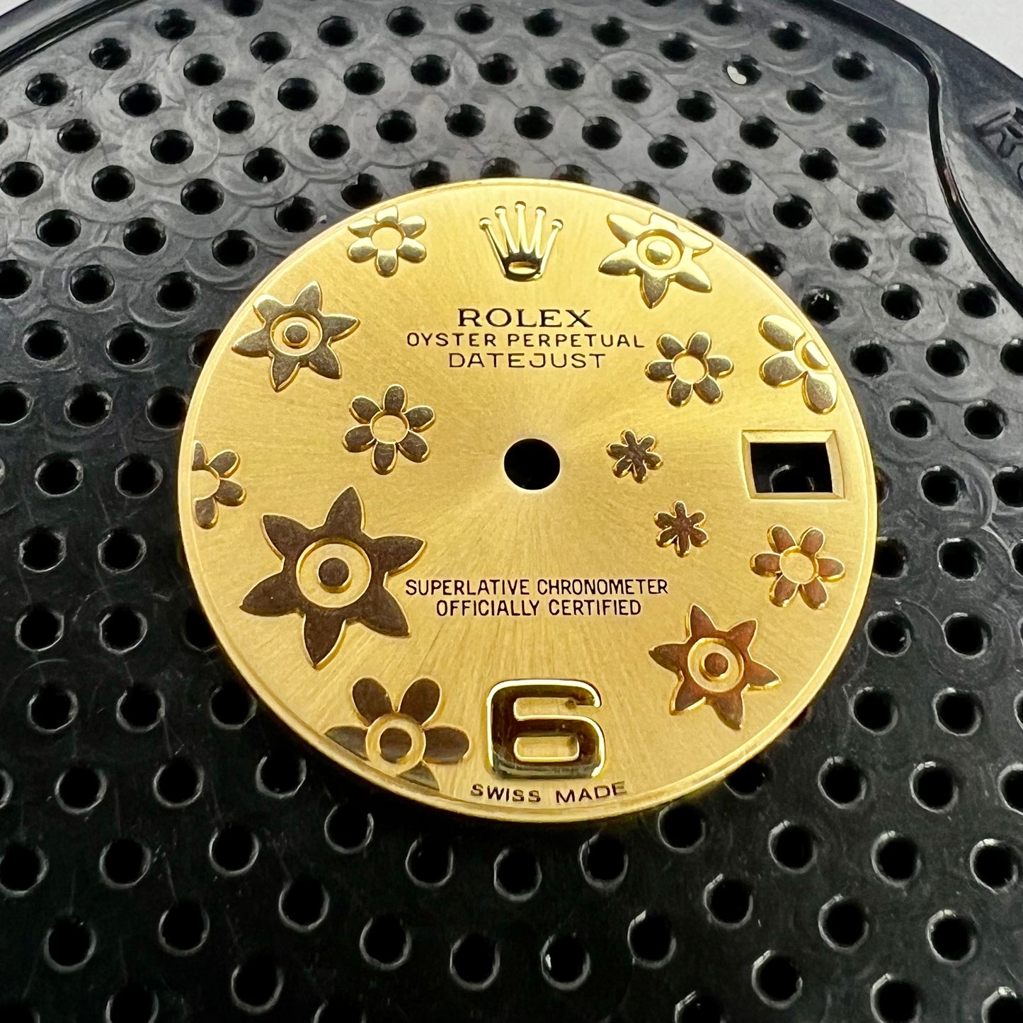 Genuine Rolex Datejust 31 Gold Flower Dial