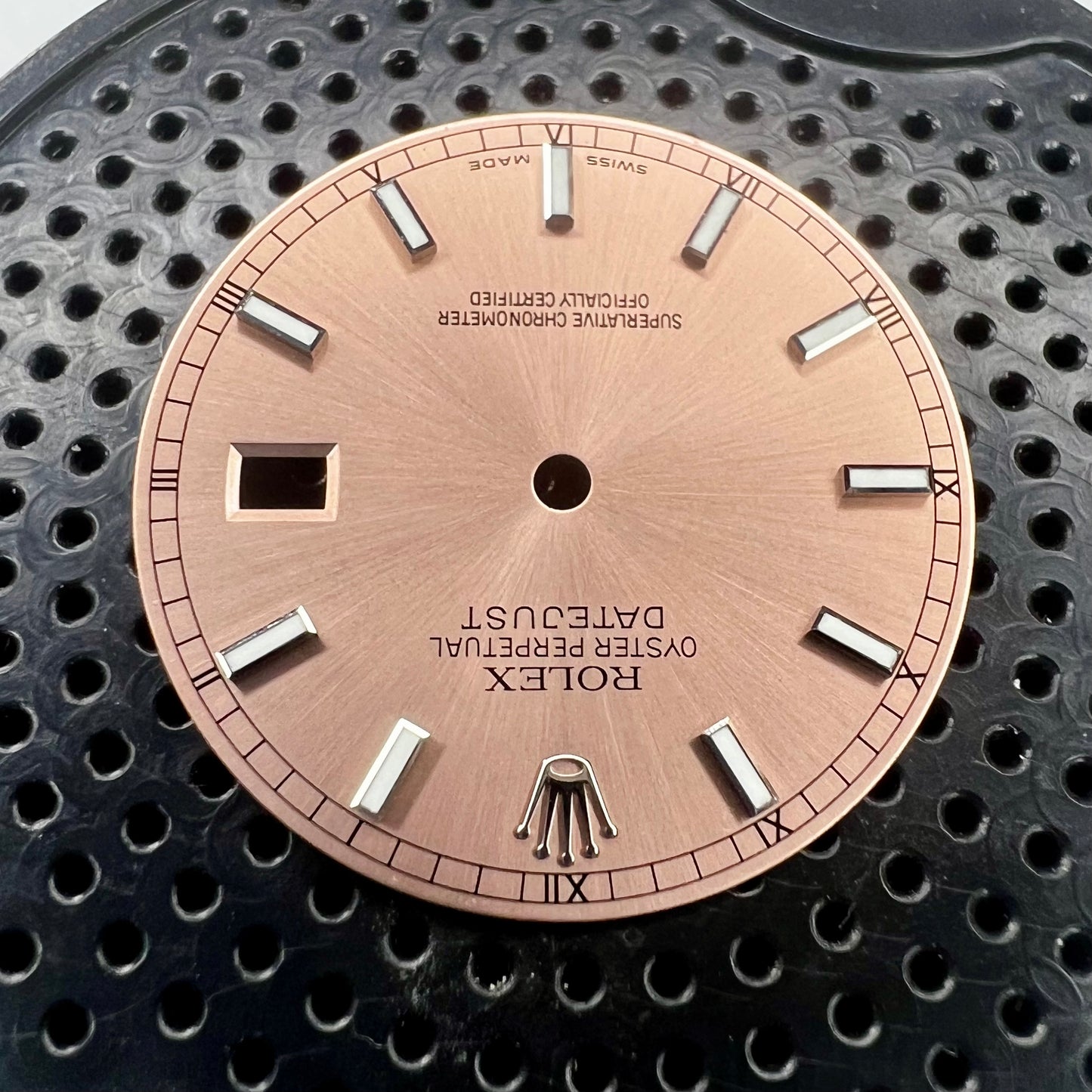 Genuine Rolex Datejust 36 Salmon Luminova Stick Dial