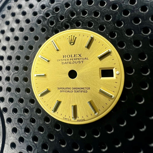 Genuine Rolex Datejust 26 Champagne Stick Dial