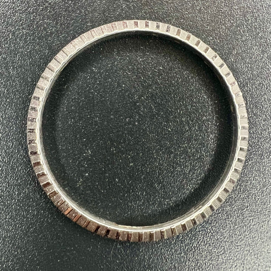 Original Factory Rolex Datejust Stainless Steel Engine Turned Bezel