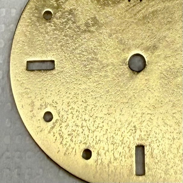 Rolex watch dial repair process: rust removal 2