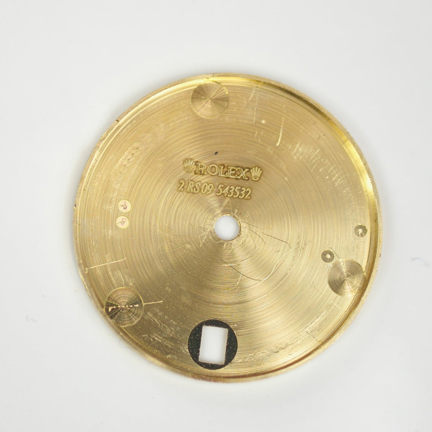 Rolex Datejust 31 Gold Flower Dial Back