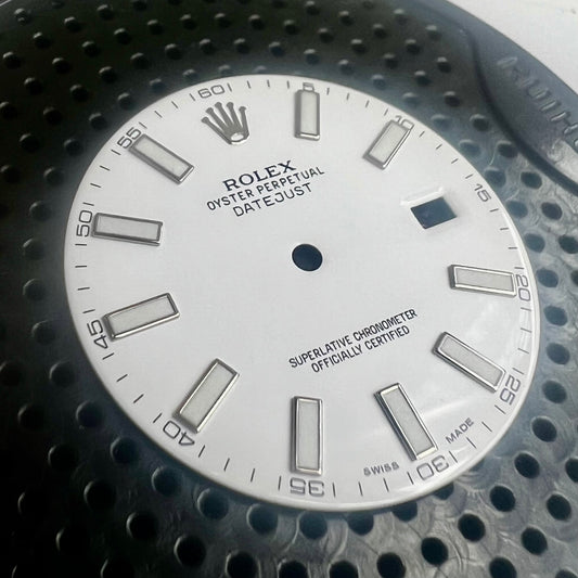 Genuine Rolex Datejust II White Luminova Sticks Dial