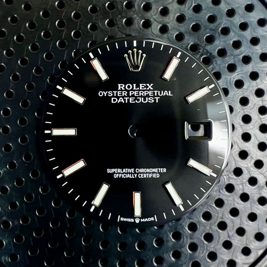 Genuine Rolex Datejust 36 (new model) Black Luminova Stick Dial