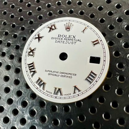 Genuine Rolex Datejust 26 White Enamel Roman Dial