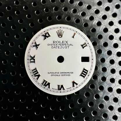 Genuine Rolex Datejust 26 White Enamel Roman Dial