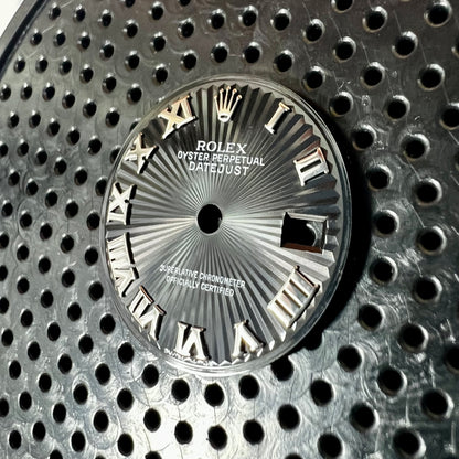 Genuine Rolex Datejust 26 Black Sunray Roman Dial (WG)