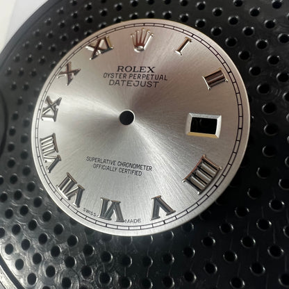Genuine Rolex Datejust 36 Silver Roman Dial (WG)