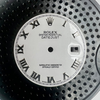 Genuine Rolex Datejust 36 White Enamel Roman Dial (WG)