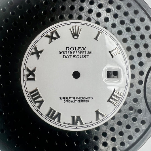Genuine Rolex Datejust 36 White Enamel Roman Dial (WG)