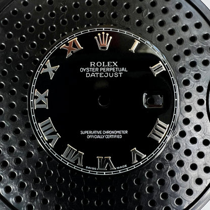 Genuine Rolex Datejust 36 Black Enamel Roman Dial (WG)