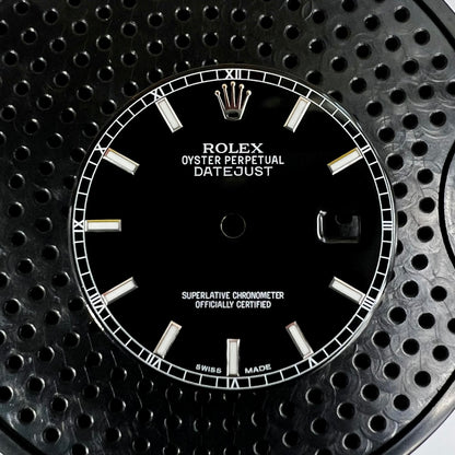Genuine Rolex Datejust 36 Gloss Black Enamel Dial